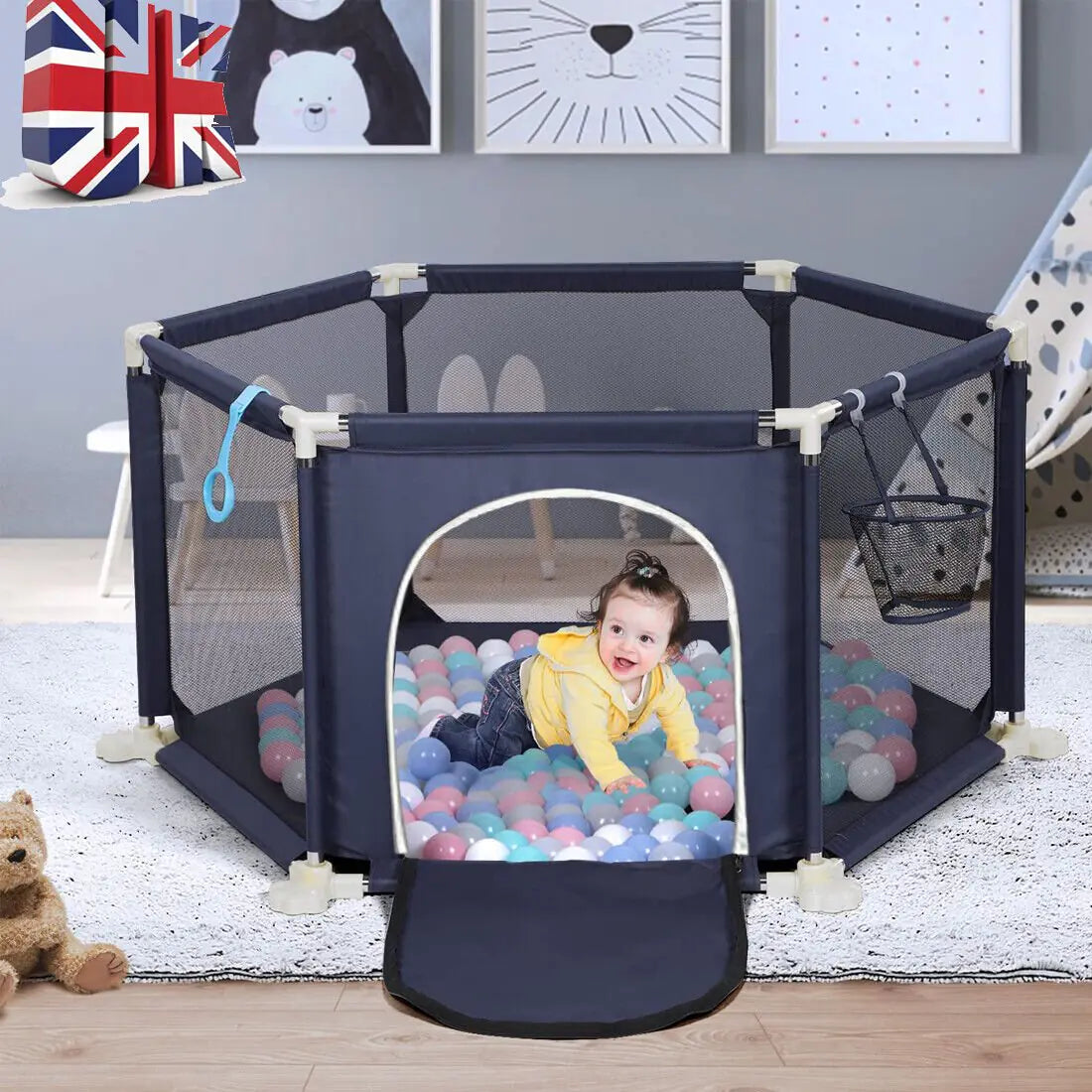 Large Baby Playpen Activity Center Safety Fence