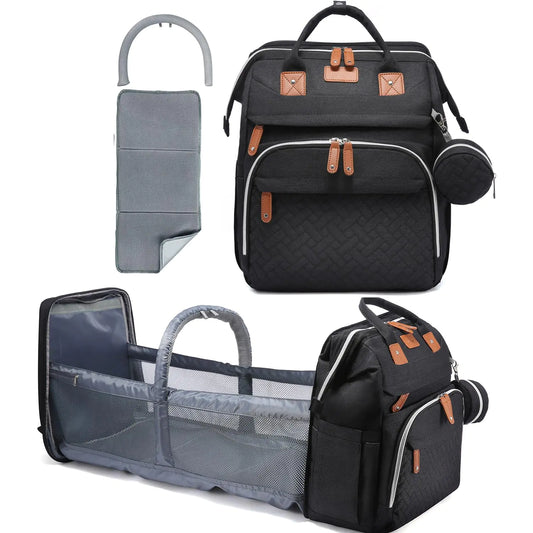 CHILDLUXE Diaper Backpack with Built-In Changing Station & USB Port